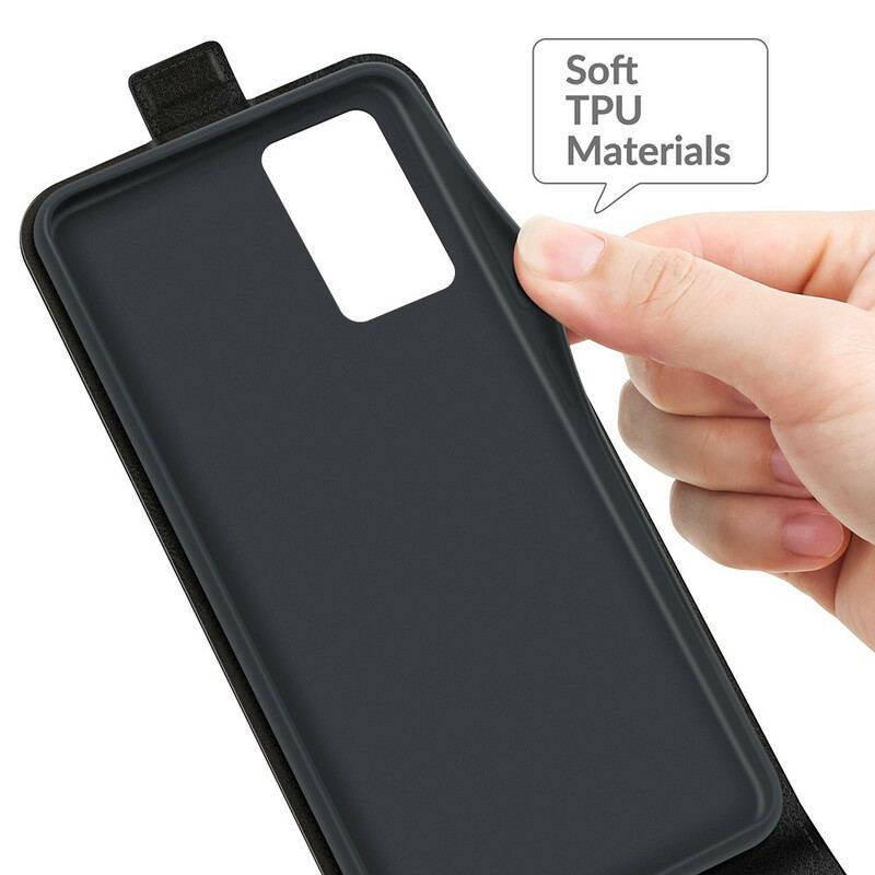 Capa De Couro Para Oppo A16 / A16s Flip Dobrável