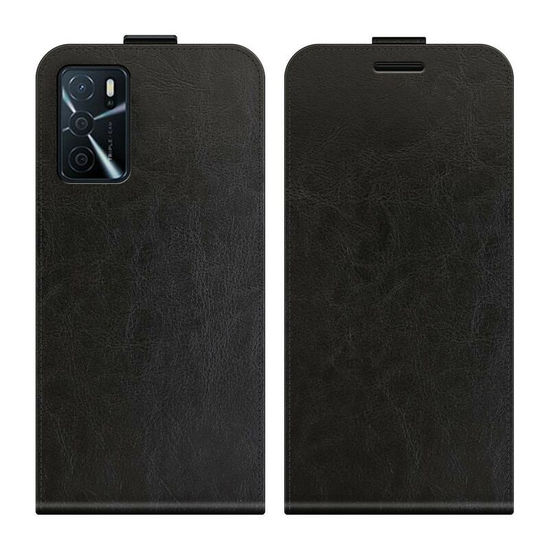 Capa De Couro Para Oppo A16 / A16s Flip Dobrável