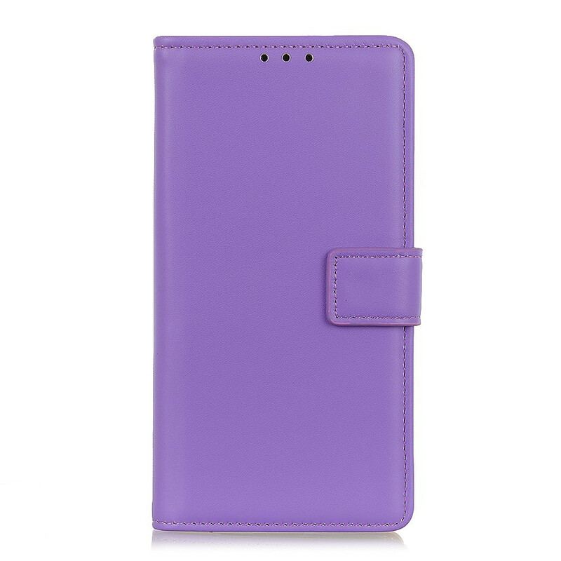 Capa Em Pele Para Oppo A16 / A16s Couro Sintético Liso