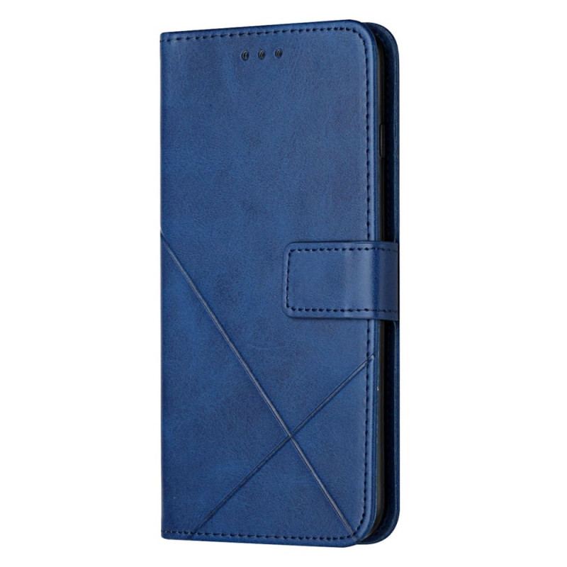 Capa Flip Para Oppo A16 / A16s Estilo X Design Geo Couro