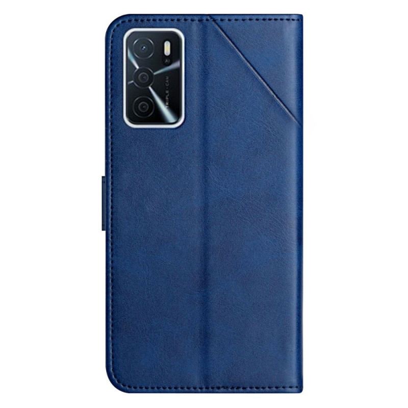 Capa Flip Para Oppo A16 / A16s Estilo X Design Geo Couro