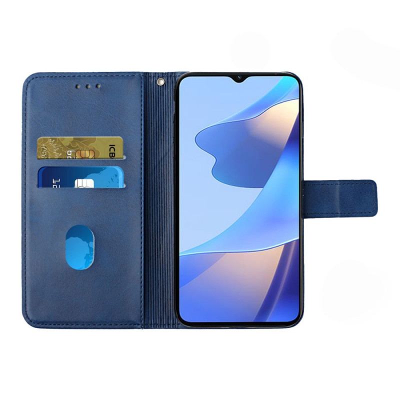 Capa Flip Para Oppo A16 / A16s Estilo X Design Geo Couro