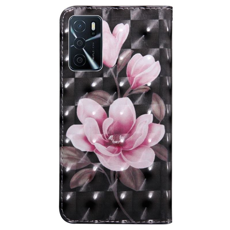 Capa Flip Para Oppo A16 / A16s Flores Em Flor