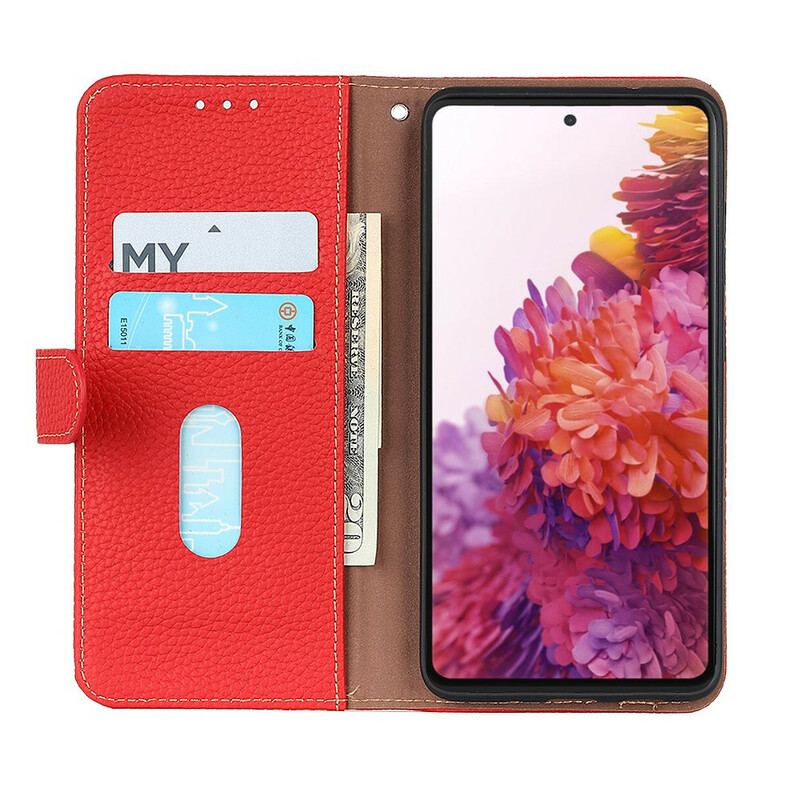 Capa Flip Para Oppo A16 / A16s Khazneh Lichia Couro