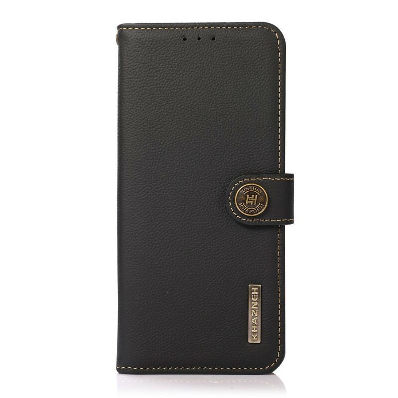 Capa Flip Para Oppo A16 / A16s Khazneh Rfid Couro Genuíno