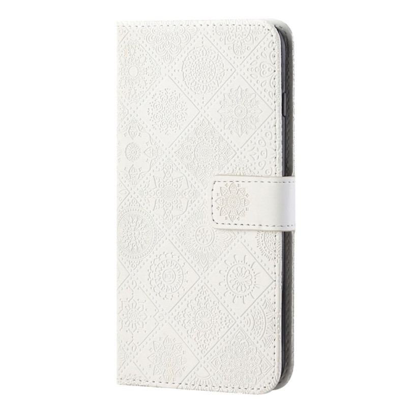 Capa Flip Para Oppo A16 / A16s Padrão De Tapeçaria