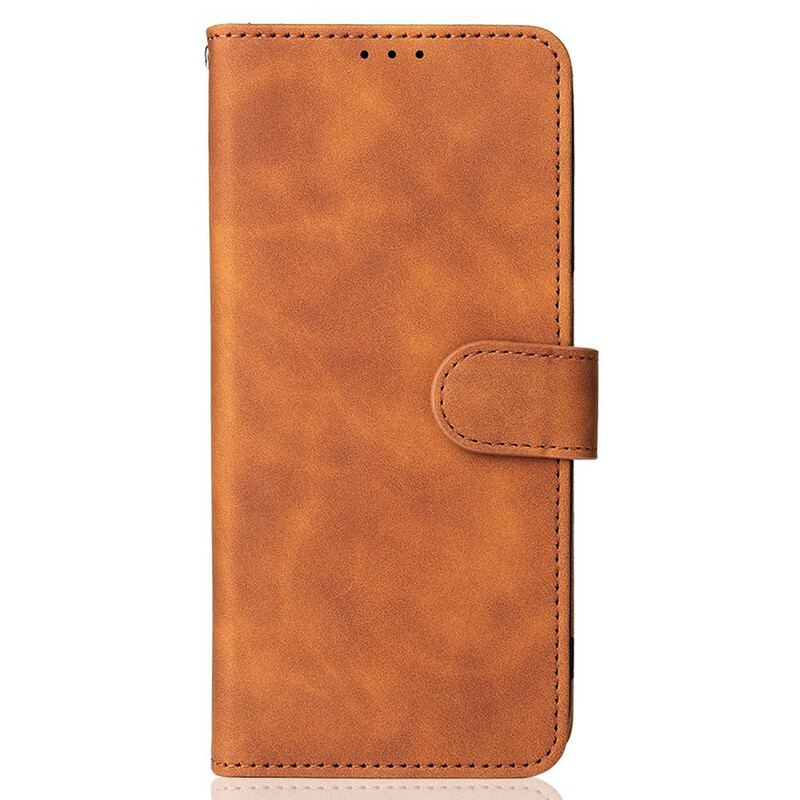 Capa Flip Para Oppo A16 / A16s Toque De Pele