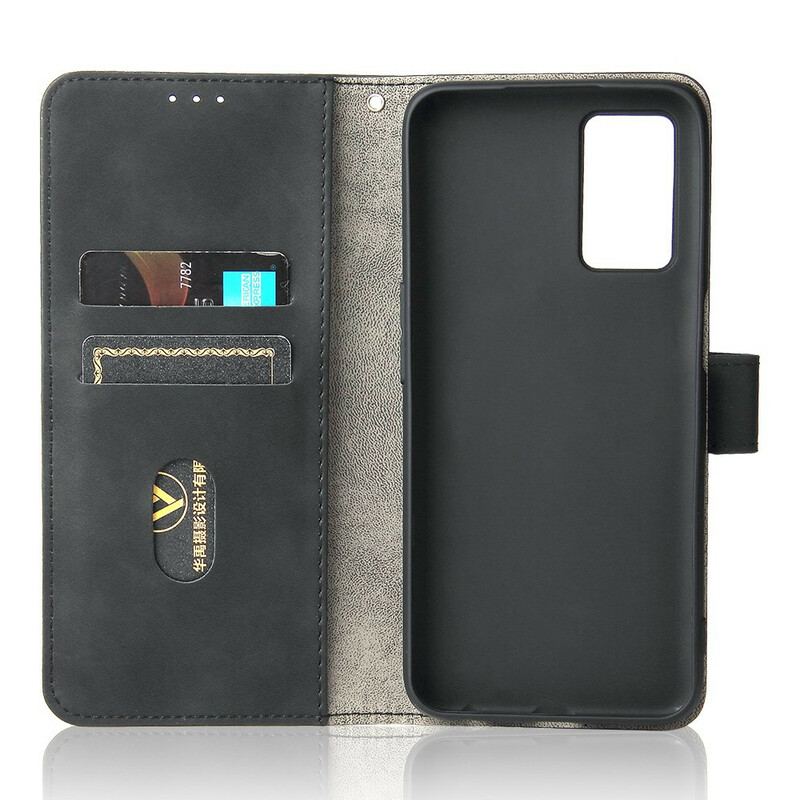 Capa Flip Para Oppo A16 / A16s Toque De Pele