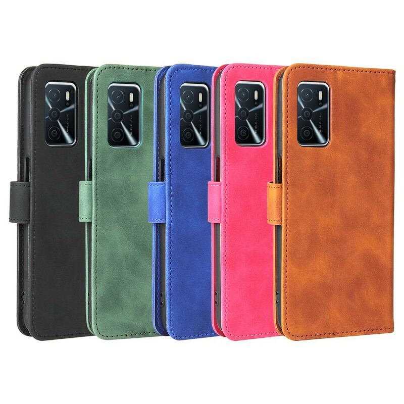 Capa Flip Para Oppo A16 / A16s Toque De Pele