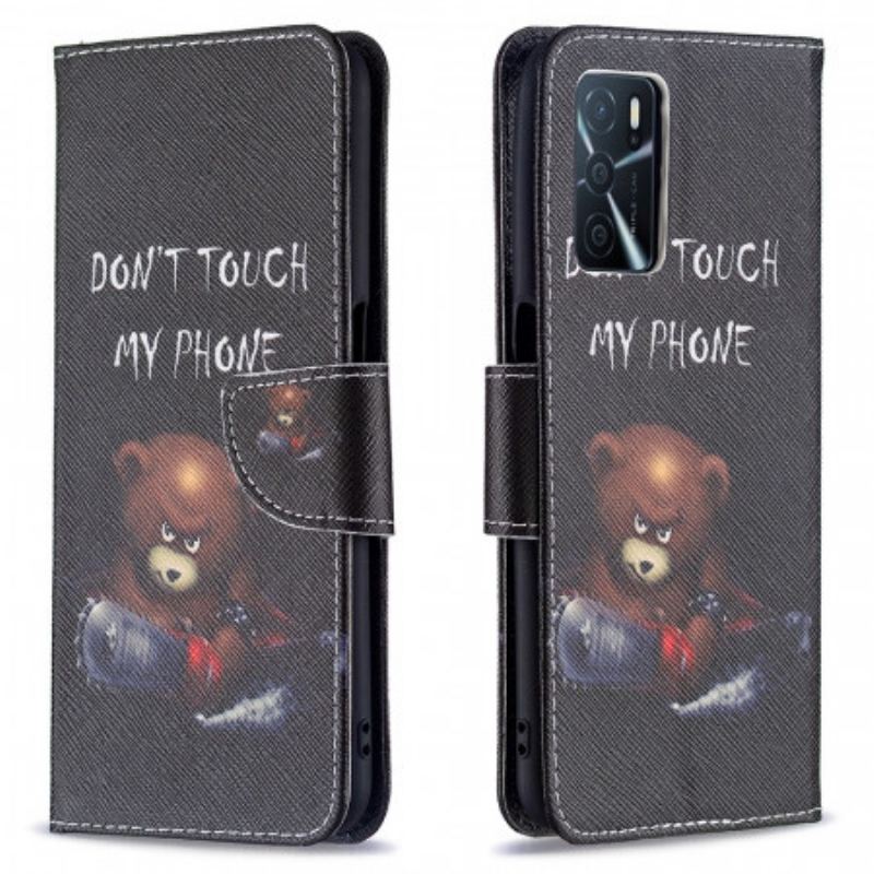 Capa Flip Para Oppo A16 / A16s Urso Perigoso