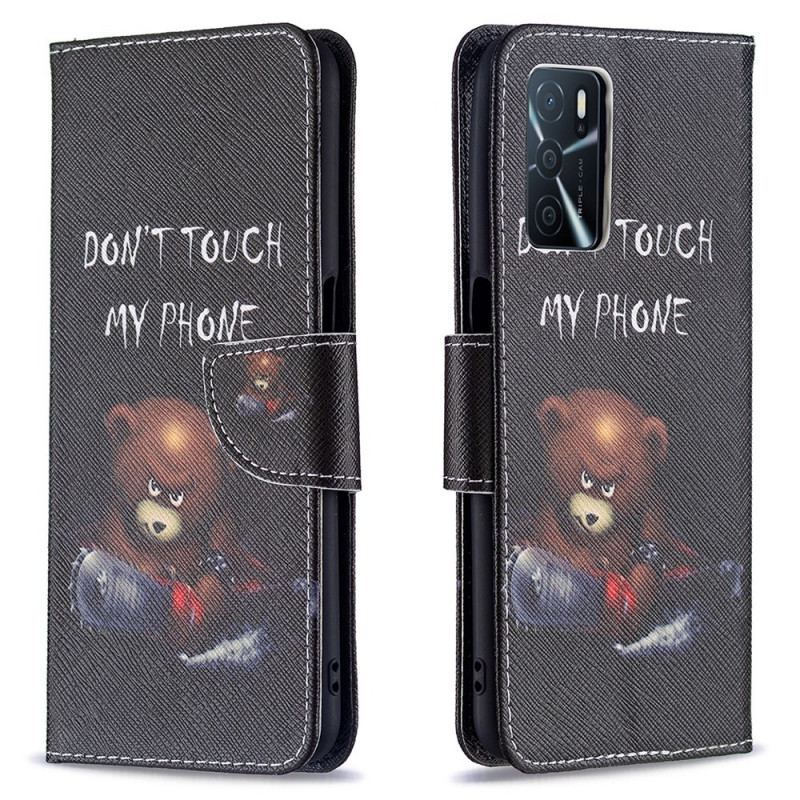 Capa Flip Para Oppo A16 / A16s Urso Perigoso