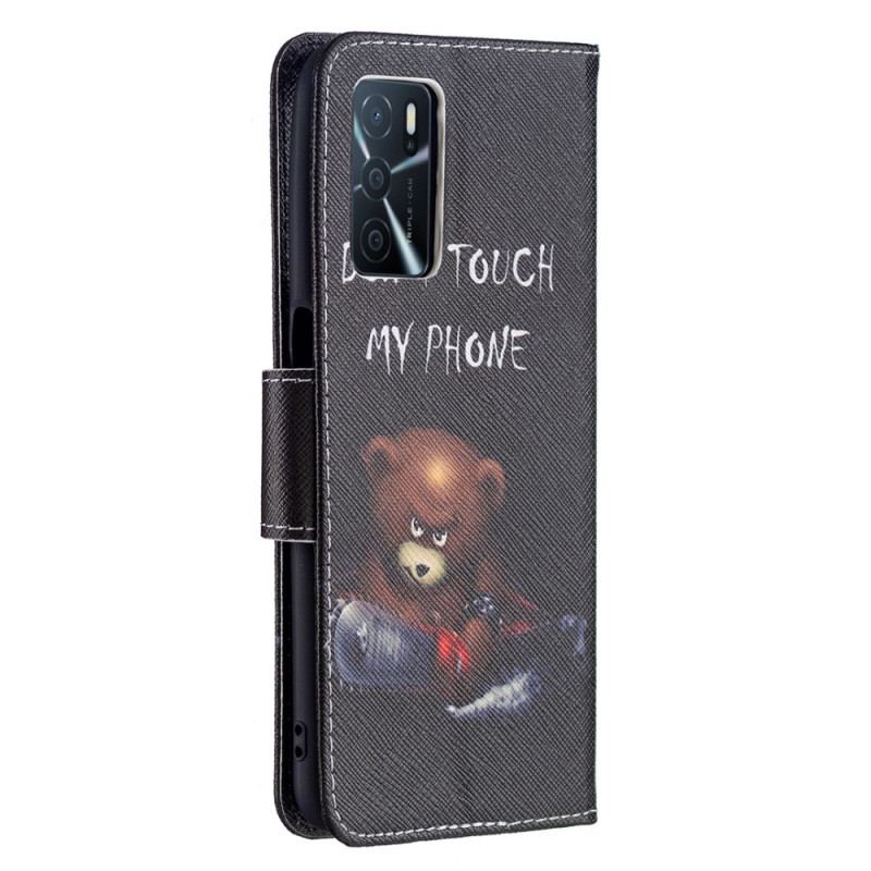 Capa Flip Para Oppo A16 / A16s Urso Perigoso