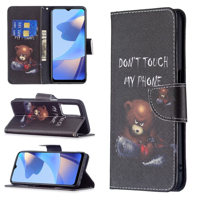 Capa Flip Para Oppo A16 / A16s Urso Perigoso