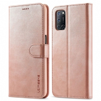 Capa Folio Para Oppo A16 / A16s Lc.imeeke Efeito Couro