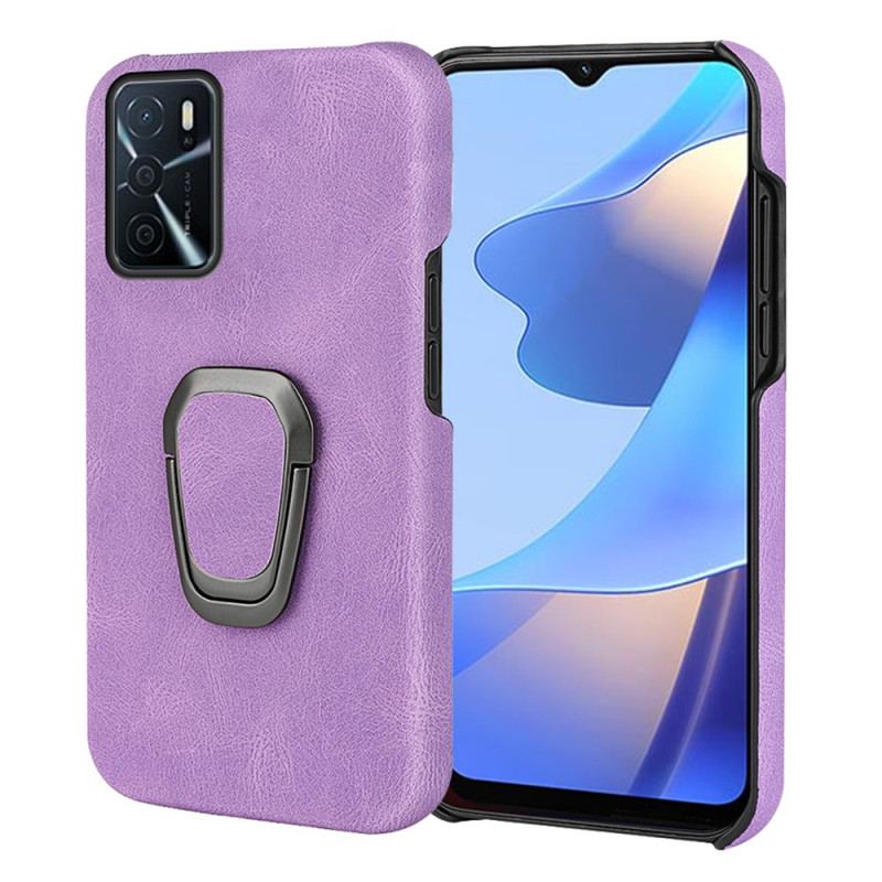 Capa Para Oppo A16 / A16s Novas Cores Com Suporte Para Anéis De Efeito De Couro