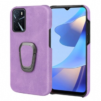 Capa Para Oppo A16 / A16s Novas Cores Com Suporte Para Anéis De Efeito De Couro