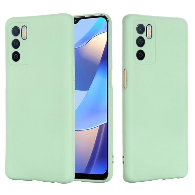 Capa Para Oppo A16 / A16s Silicone Líquido Com Cordão