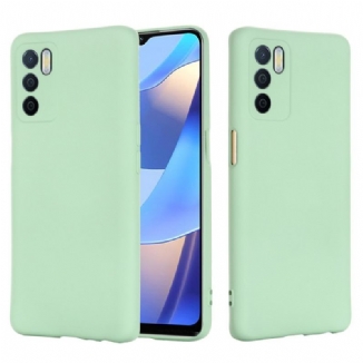 Capa Para Oppo A16 / A16s Silicone Líquido Com Cordão