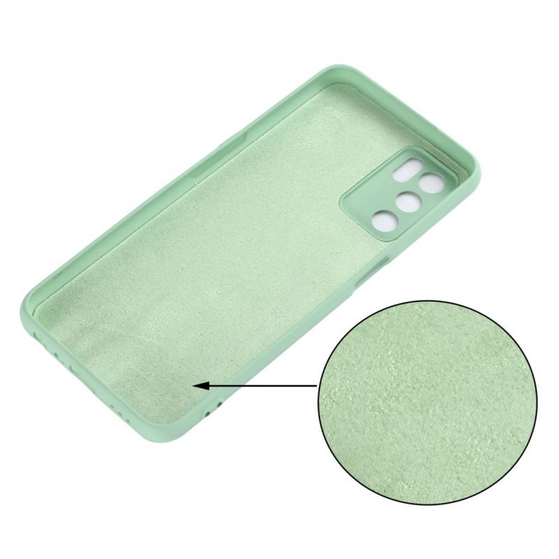 Capa Para Oppo A16 / A16s Silicone Líquido Com Cordão