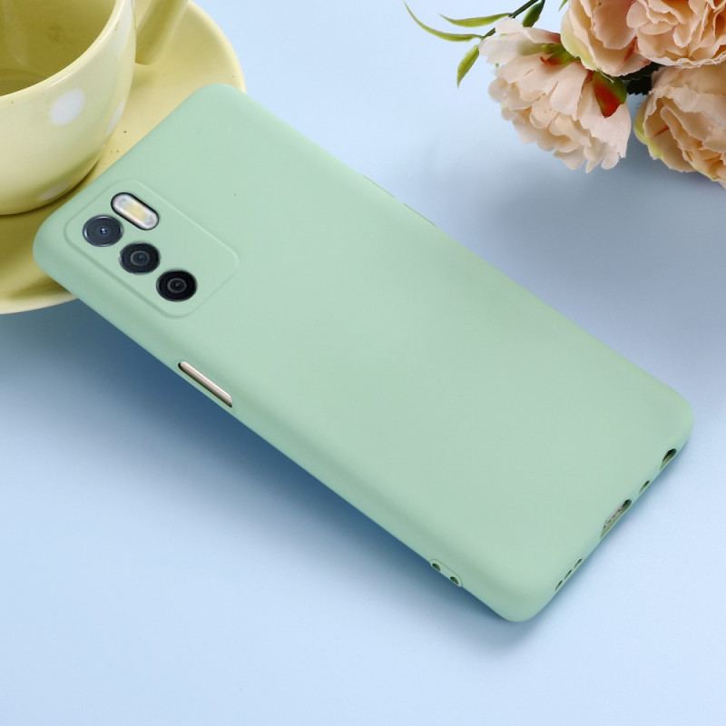 Capa Para Oppo A16 / A16s Silicone Líquido Com Cordão