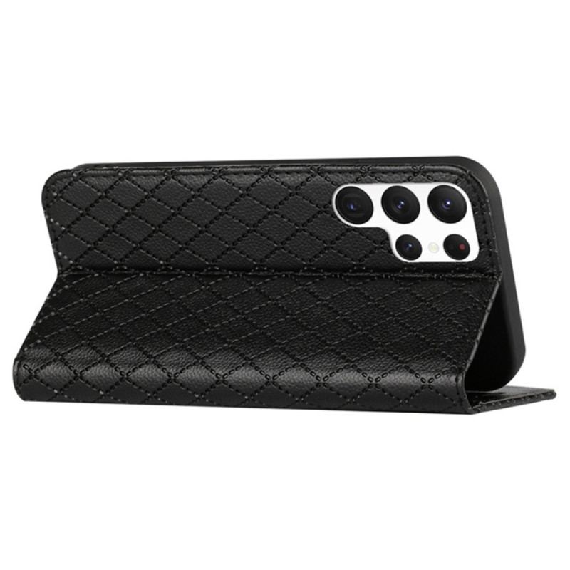 Capa De Celular Para Samsung Galaxy S23 Ultra 5G Flip Diamantes Rfid