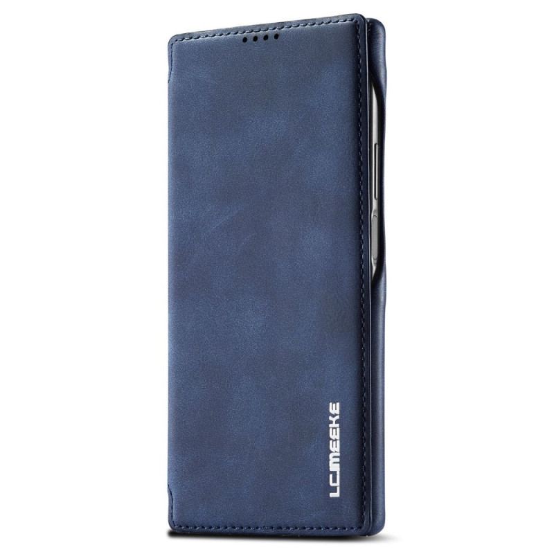 Capa De Celular Para Samsung Galaxy S23 Ultra 5G Flip Efeito Couro Lc.imeeke Efeito Couro