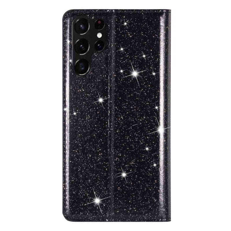 Capa De Celular Para Samsung Galaxy S23 Ultra 5G Flip Estilo De Lantejoulas