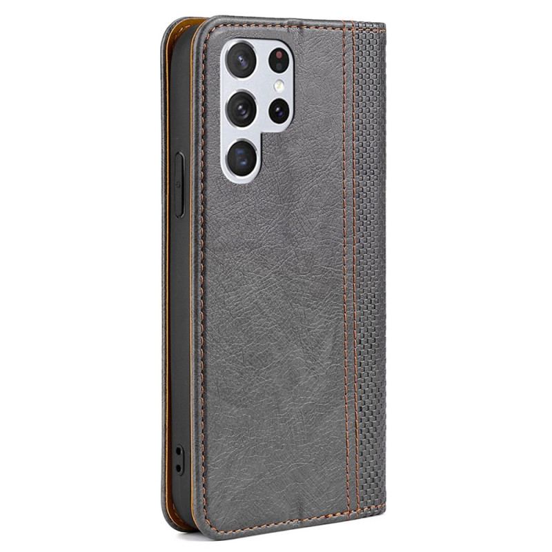 Capa De Celular Para Samsung Galaxy S23 Ultra 5G Flip Estilo Vintage