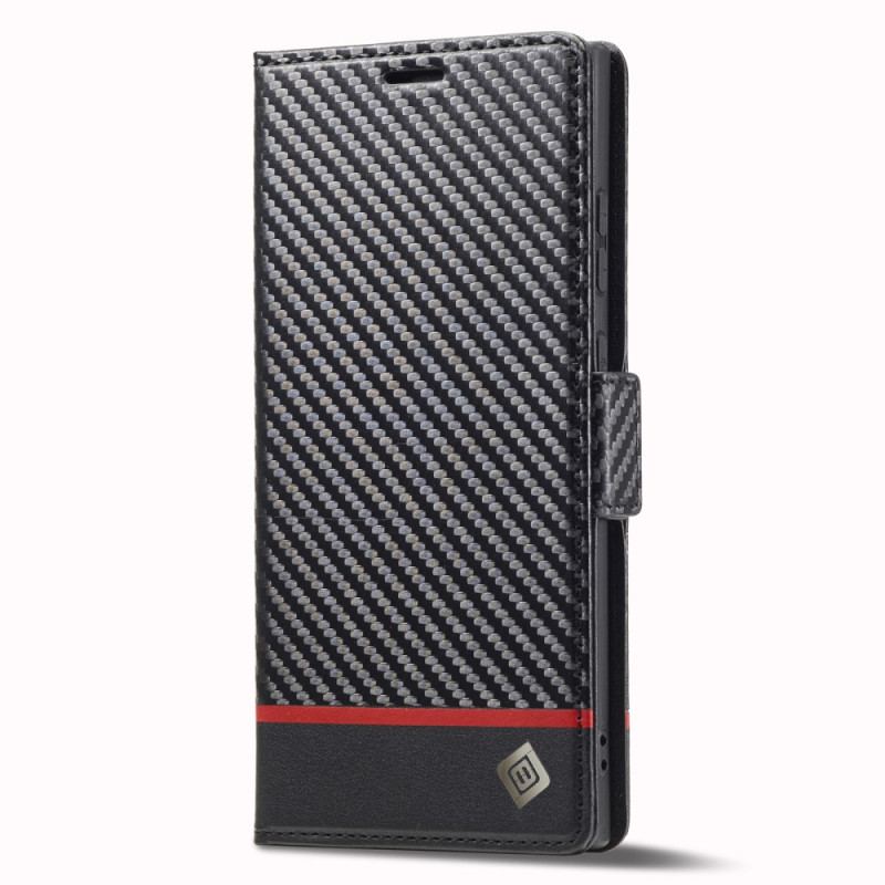 Capa De Celular Para Samsung Galaxy S23 Ultra 5G Flip Fibra De Carbono