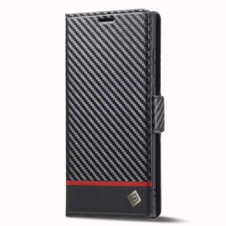 Capa De Celular Para Samsung Galaxy S23 Ultra 5G Flip Fibra De Carbono