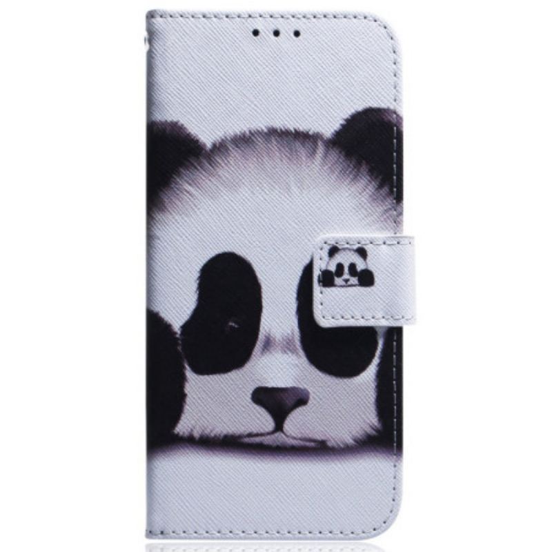 Capa Em Pele Para Samsung Galaxy S23 Ultra 5G De Cordão Meu Panda Lanyard