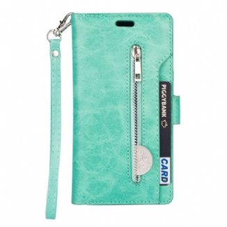 Capa Flip Para Samsung Galaxy S23 Ultra 5G Bolsa Com Cordão