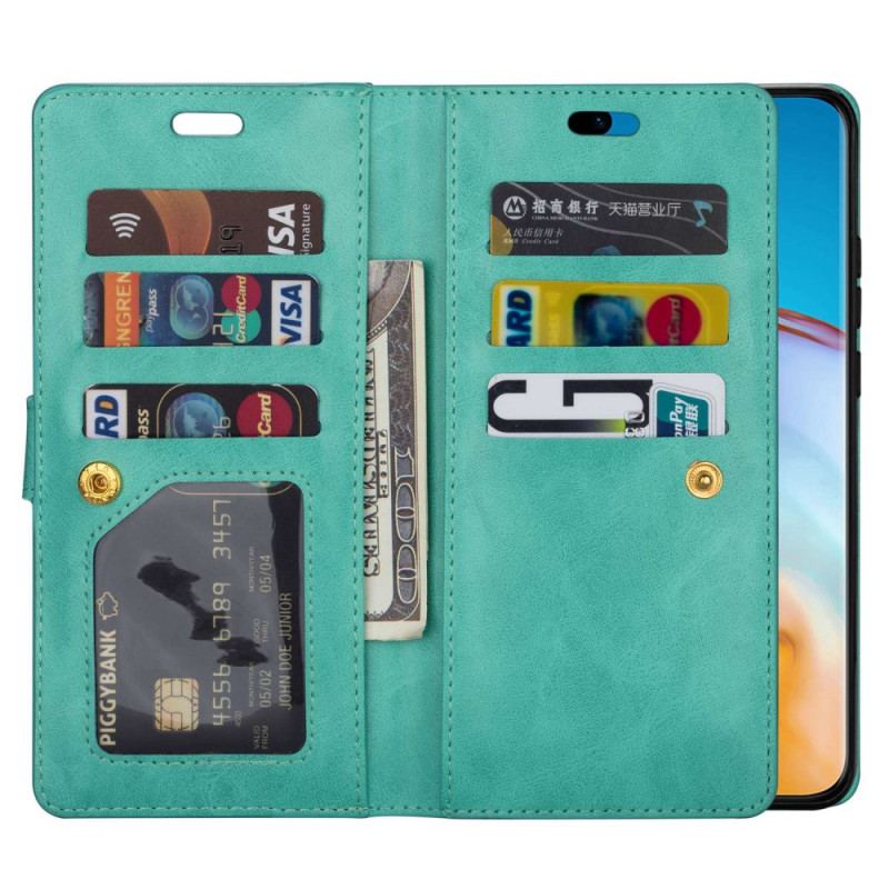 Capa Flip Para Samsung Galaxy S23 Ultra 5G Bolsa Com Cordão