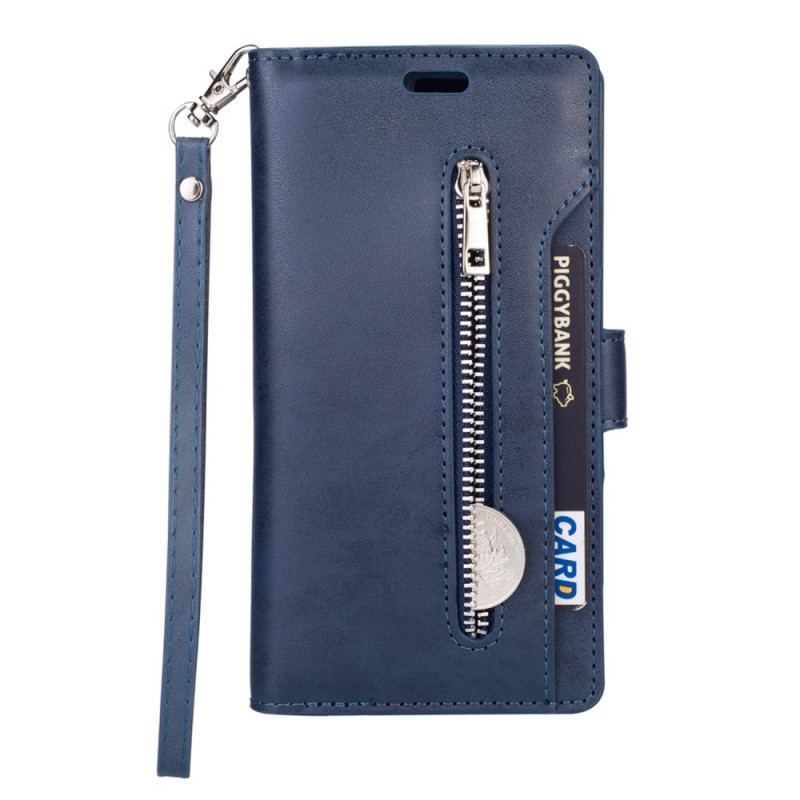 Capa Flip Para Samsung Galaxy S23 Ultra 5G Bolsa Com Cordão