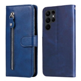 Capa Flip Para Samsung Galaxy S23 Ultra 5G Carteira