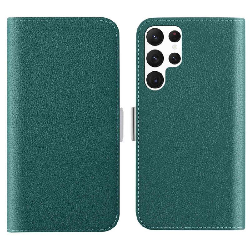 Capa Flip Para Samsung Galaxy S23 Ultra 5G Doces De Couro Falso