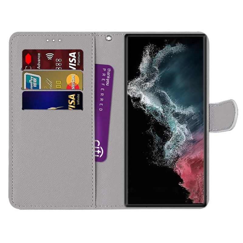 Capa Flip Para Samsung Galaxy S23 Ultra 5G Limão