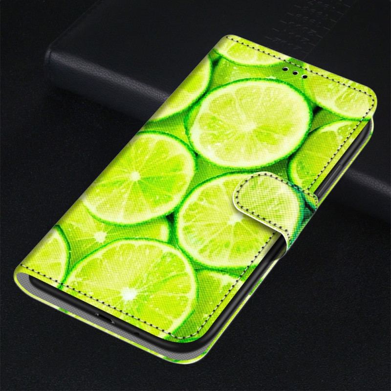 Capa Flip Para Samsung Galaxy S23 Ultra 5G Limão