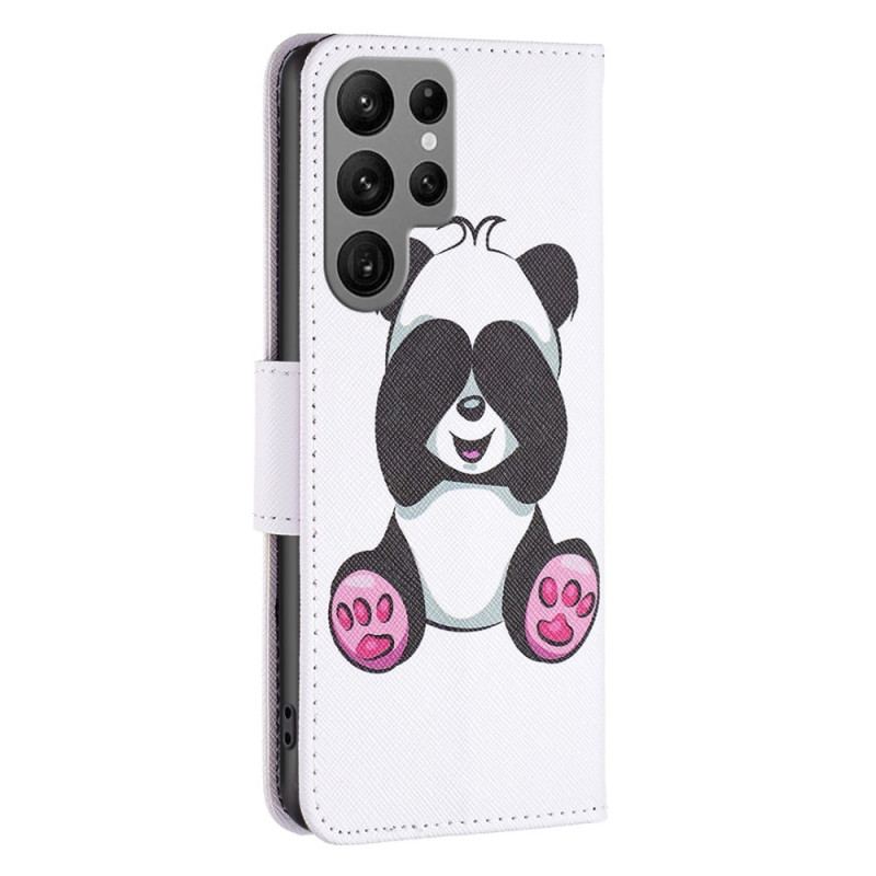 Capa Flip Para Samsung Galaxy S23 Ultra 5G Panda