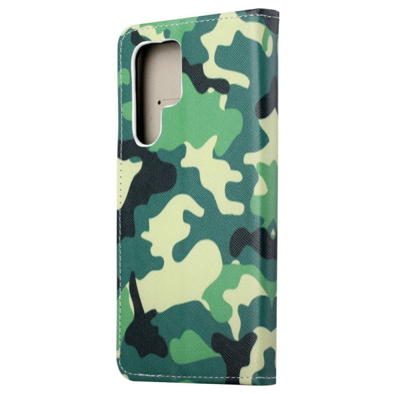 Capa Folio Para Samsung Galaxy S23 Ultra 5G Camuflar