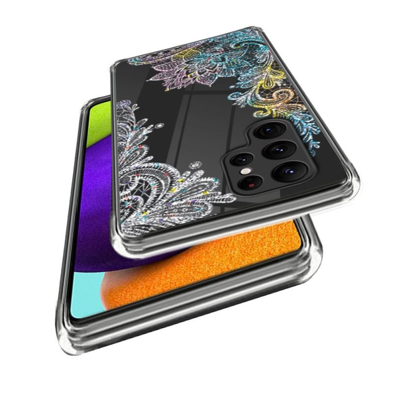 Capa Para Samsung Galaxy S23 Ultra 5G Mandala De Renda Sem Costura