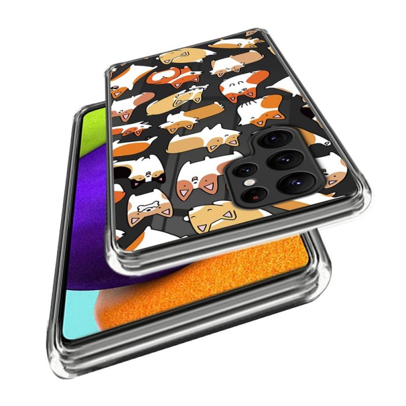 Capa Para Samsung Galaxy S23 Ultra 5G Vários Cães