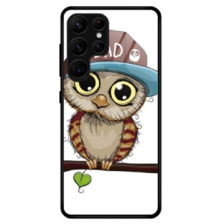 Capa Para Samsung Galaxy S23 Ultra 5G Vidro Temperado Bad Owl