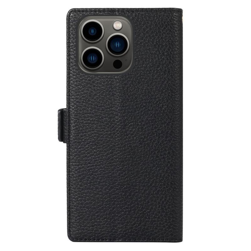 Capa De Celular Para iPhone 14 Pro Max Flip Bolsa Frontal E Cordão