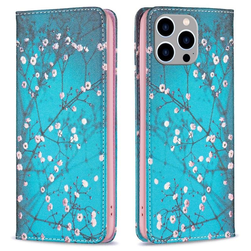 Capa De Celular Para iPhone 14 Pro Max Flip Florais