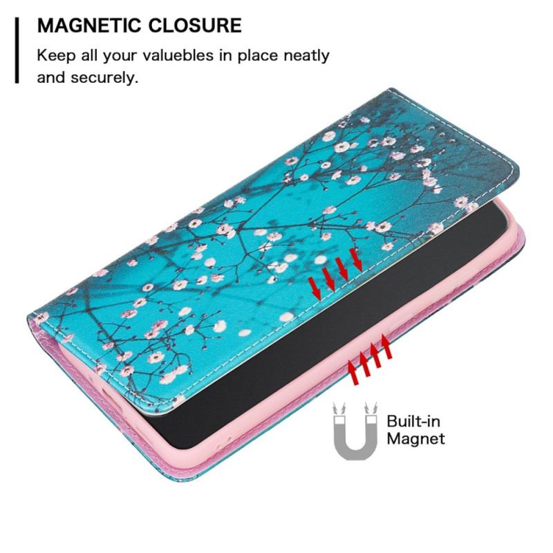 Capa De Celular Para iPhone 14 Pro Max Flip Florais