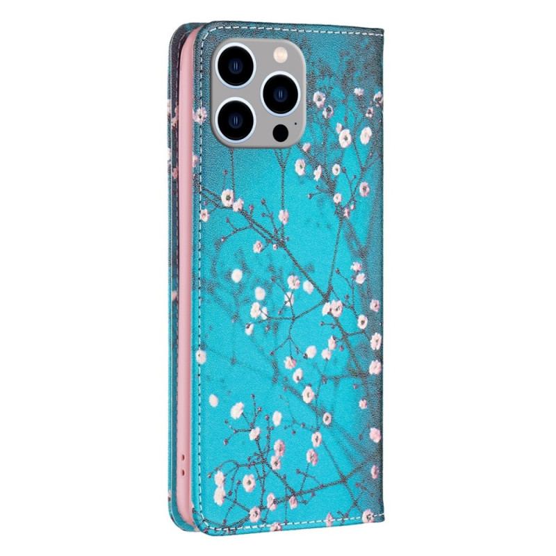 Capa De Celular Para iPhone 14 Pro Max Flip Florais