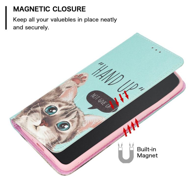 Capa De Celular Para iPhone 14 Pro Max Flip Hand-up