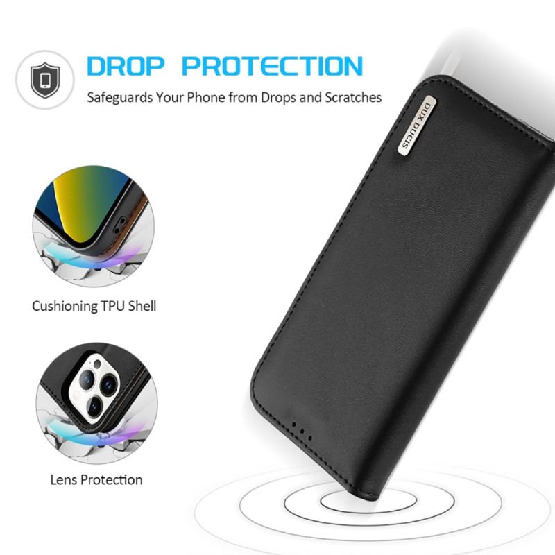 Capa De Celular Para iPhone 14 Pro Max Flip Hivo Série Dux Ducis