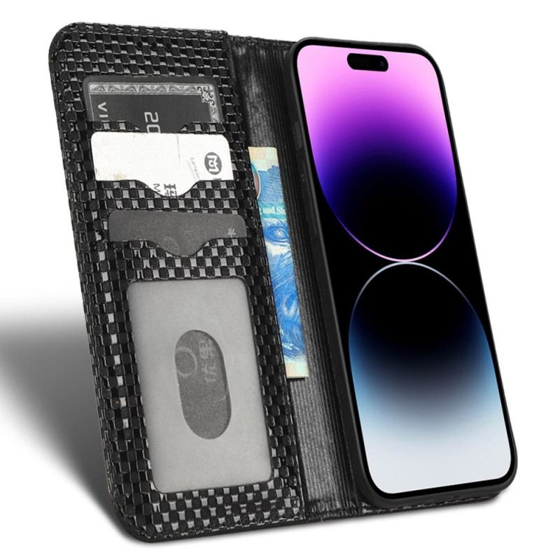 Capa De Celular Para iPhone 14 Pro Max Flip Texturizado